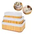Kit 3 Cestos Organizador De Bambu Multiuso Com Forro