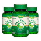 Kit 3 Chá Verde Com Vitamina A C E 120 Cápsulas Da Unilife