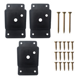 Kit 3 Chapas Nylon Inclinada Para Montagem Parafusos