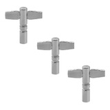 Kit 3 Chave De Afinação Bateria Universal Cromada Liverpool