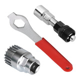 Kit 3 Chave Extrator Sacar Pedivela Shimano Bicicleta Cabo