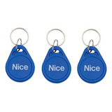 Kit 3 Chaveiros Tag Linear Hcs Nice Controle De Acesso