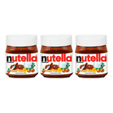 Kit 3 Chocolate Creme De Avelã Gigante Ferrero Nutella 650g