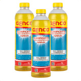 Kit 3 Clarificante Auxiliar De Filtração Piscina Genco 1l