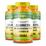 Kit 3 Cloreto De Magnésio 810mg Unilife 120 Cápsulas Sabor Sem Sabor