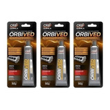 Kit 3 Cola Orbived Selante Para Motor Cinza 50g Neutro