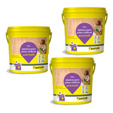 Kit 3 Colas Adesivo Piso Vinilico Quartzolit 4kg Weberfloor