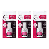 Kit 3 Colas Para Unhas Postiças Fhaces C Pincel 5g