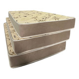 Kit 3 Colchões Solteiro Espuma D33 88x1 88x17 Tecido Bordado