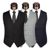 Kit 3 Colete Social Slim Masculino C Regulagem Atacado