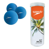 Kit 3 Com Bolas Para Frescobol Speedo Azul