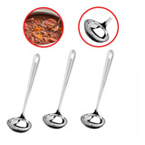 Kit 3 Concha Pequena Para Servir Molho Caldo Metal Inox