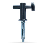 Kit 3 Conector Aço Inox 304 Vidro Alvenaria Preto Fosco