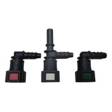Kit 3 Conector Filtro Combust Logan Sandero Duster Oroch Kwi