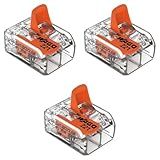Kit 3 Conector Wago Emenda 2 Fios Mod- 221-612