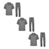 Kit 3 Conjunto Brim Calça Camisa