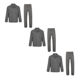 Kit 3 Conjunto Brim Calça Camisa