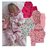 Kit 3 Conjunto Feminino Inverno Infantil