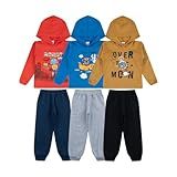 KIT 3 Conjunto Infantil De Inverno Sem Touca Agasalho Moletom Masculino 1 A 8 Anos Tamanho 2