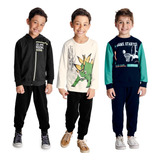 Kit 3 Conjunto Moletom