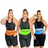 Kit 3 Conjuntos Feminino Fitness Plus Size Roupa Academia Treino Musculação GG