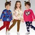 Kit 3 Conjuntos Menina Meia Estação Kyly Blusa E Legging 1a3