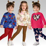 Kit 3 Conjuntos Menina