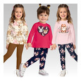 Kit 3 Conjuntos Menina