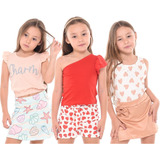 Kit 3 Conjuntos Meninas