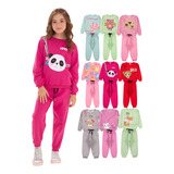 Kit 3 Conjuntos Moletom Infantil Inverno Menino menina