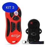 Kit 3 Controle Longa Distancia Jfa K1200 Vermelho Alcance