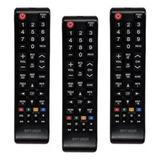 Kit 3 Controles Remoto Compatível Samsung Smart Tv Hub Hd 4k