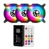 Kit 3 Cooler Fan Led Rgb 120mm Gabinete Gamer C Controladora