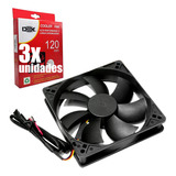 Kit 3 Cooler Fan Ventoinha 120x120