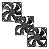 Kit 3 Cooler Fan Ventoinha Gamer