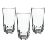 Kit 3 Copos Long Tumbler 320 Ml Cor Transparente