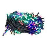 Kit 3 Cordão 100 Leds Fixo Prova D água 10m Cordão Verde