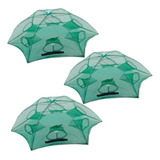 Kit 3 Covo Armadilha P camarão Lambari 6 Bocas Guarda Chuva
