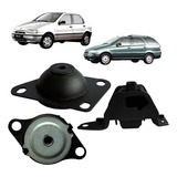 Kit 3 Coxim Motor Câmbio Palio Siena Strada 96 97 98 99 2000