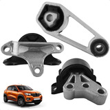 Kit 3 Coxim Motor Câmbio Renault Kwid 2017 18 19 20 21 2022