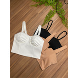 Kit 3 Cropped Diferente