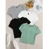 Kit 3 Cropped Feminino Canelado Regata Top