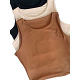 Kit 3 Cropped Feminino