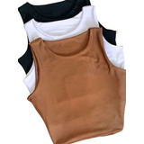 Kit 3 Cropped Feminino