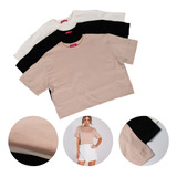 Kit 3 Cropped T