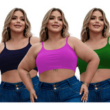 Kit 3 Cropped Top