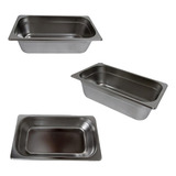 Kit 3 Cubas Inox Gastronomica Gn1 3 100 Self Service Buffet