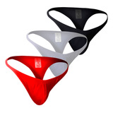Kit 3 Cueca Calcinha Masculina Fio Dental Tanga Homem Roupa