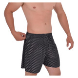 Kit 3 Cueca Samba Canção Estampada Short Kit Cuecas Liganete