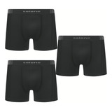 Kit 3 Cuecas Boxer Sem Costura Adulto Selene 11070 